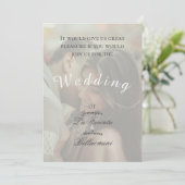 Mariage Floral d'hiver et Invitation photo (Debout devant)