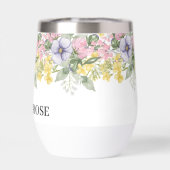 Mariage Floral Élégant de Fleurs Sauvages  (Arrière)