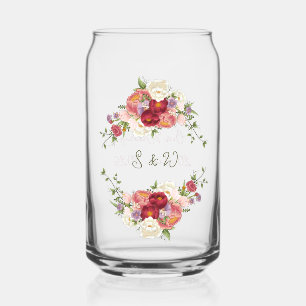 Mariage floral élégant en Bourgogne et cramoisi