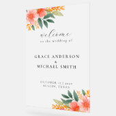 Mariage floral élégant moderne Accueil (Angle)