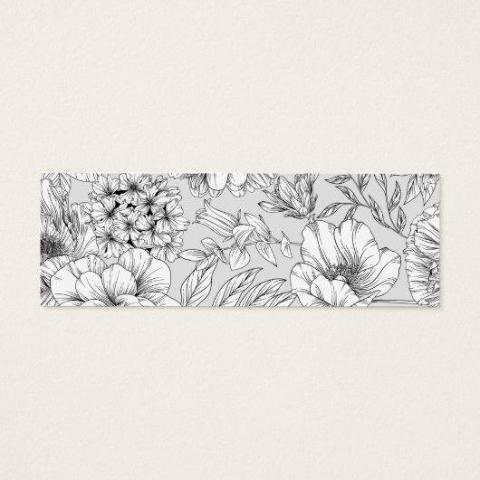 mariage floral élégant noir blanc (Dos)