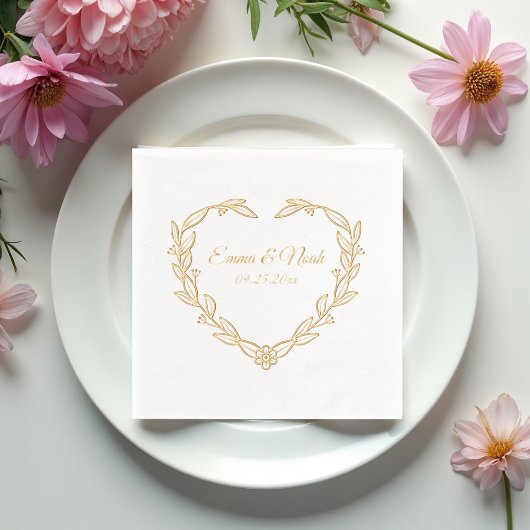 Mariage Floral en Forme de Cœur