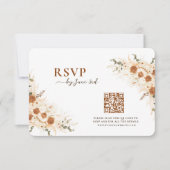 Mariage floral en terre cuite Boho RSVP avec code  (Devant)