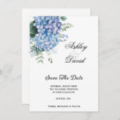 Mariage Floral Enregistrer La Date Invitation (Devant / Derrière)