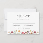Mariage floral fleur sauvage RSVP (Devant)