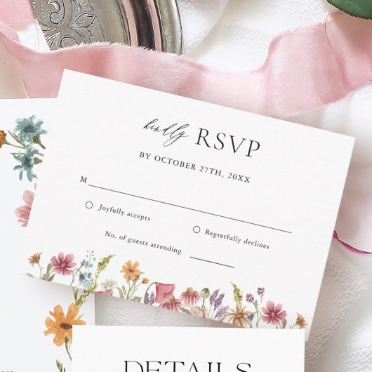Mariage floral fleur sauvage RSVP
