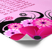 Mariage floral Fuchsia clair 9 Tableau de siège (Coin)