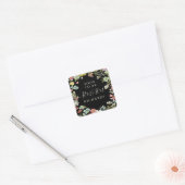 Mariage Floral Garden Mr & Mrs Stickers (Enveloppe)