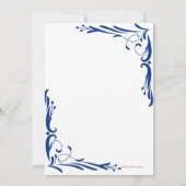 Mariage Floral Glow Set Invitation Card (Dos)