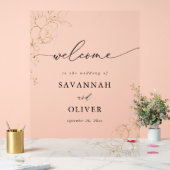 Mariage Floral Gold Linal Bienvenue (Mariage)