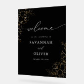 Mariage Floral Gold Linal - Noir (Angle)