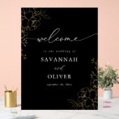 Mariage Floral Gold Linal - Noir (Mariage)