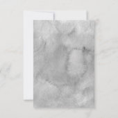 Mariage floral gris et rose RSVP (Dos)