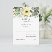 Mariage floral jaune et blanc RSVP (Debout devant)