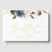 mariage floral marine et bleu (Recto)