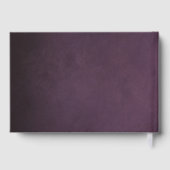 Mariage Floral Maximaliste Violet Élégant (Verso)