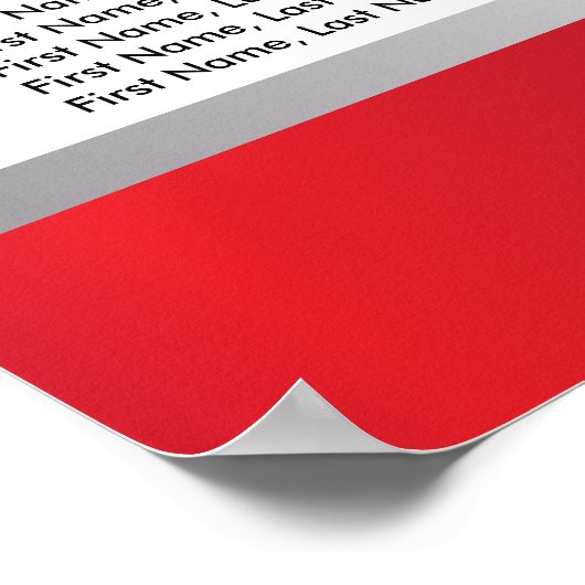 Mariage floral moderne | Rouge profond - Tableau d (Coin)