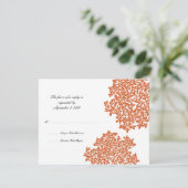 Mariage floral orange RSVP (Debout devant)