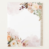 Mariage Floral Pastel Aquarelle Fleur Script (Dos)