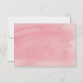 Mariage floral peint à la main carte RSVP (Dos)