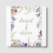 Mariage floral pourpre et crème (Verso)