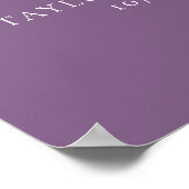 Mariage floral pourpre poussiéreux 12 Tableau de s (Coin)