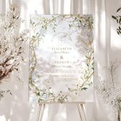 Mariage floral romantique avec Monogram Crest