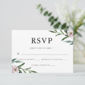 Mariage floral romantique RSVP (Debout devant)