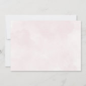 Mariage floral rose Modifier la carte de date (Dos)