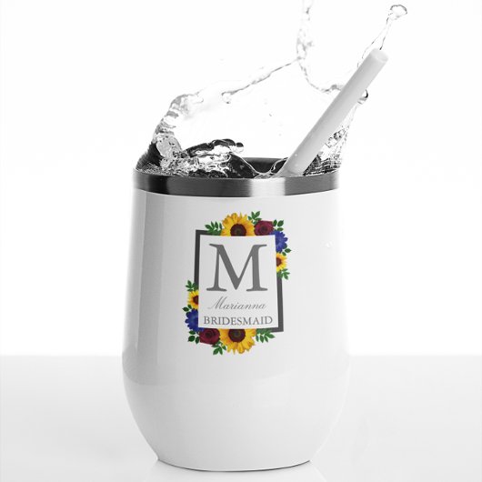 Mariage floral Rose Tournesol