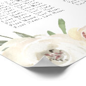 Mariage floral rose vif 16 Tableau de siège (Coin)