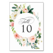 Mariage floral rose vif ou numéros de table d'évén (Par défaut)
