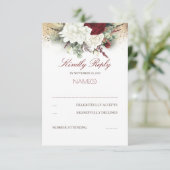 Mariage floral rouge et blanc Bourgogne RSVP (Debout devant)