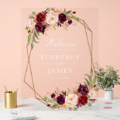 Mariage floral rouge et roux bordeaux (Mariage)