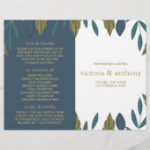 Mariage floral rustique à feuilles biseautées (Devant)