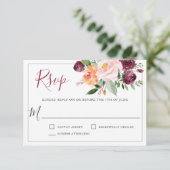 Mariage floral rustique en Bourgogne et rose RSVP (Debout devant)