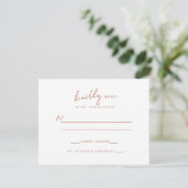 Mariage Floral Rustique Formel Monogramme RSVP (Debout devant)