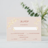 Mariage floral rustique intemporel RSVP (Debout devant)