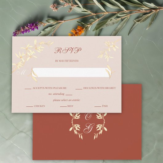 Mariage floral rustique intemporel RSVP