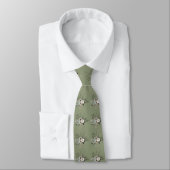 Mariage floral rustique Sage Cravate (Attaché)