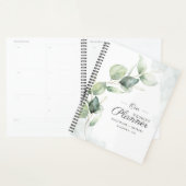 Mariage Floral Script Eucalyptus Aquarelle (Devant avec enveloppe)