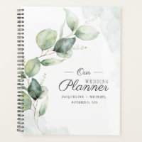 Mariage Floral Script Eucalyptus Aquarelle