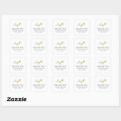 Mariage floral simple favorise Stickers Modèle (Feuille)