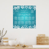 Mariage floral Tableau de sièges Fleurs exotiques  (Cuisine)