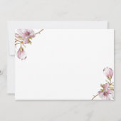 Mariage floral talons nuptiale douche Invitation (Dos)
