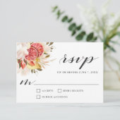 Mariage floral tropical aux agrumes lumineux RSVP (Debout devant)