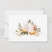 Mariage floral tropical aux agrumes lumineux RSVP (Dos)