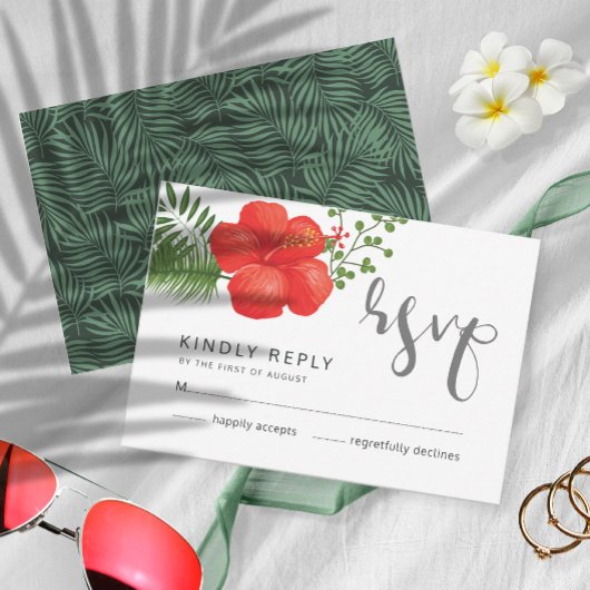 Mariage floral tropical RSVP ID475