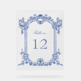 Mariage Floral Vintage français Numéro de table