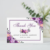 Mariage Floral violet ultra violet Merci PF (Debout devant)
